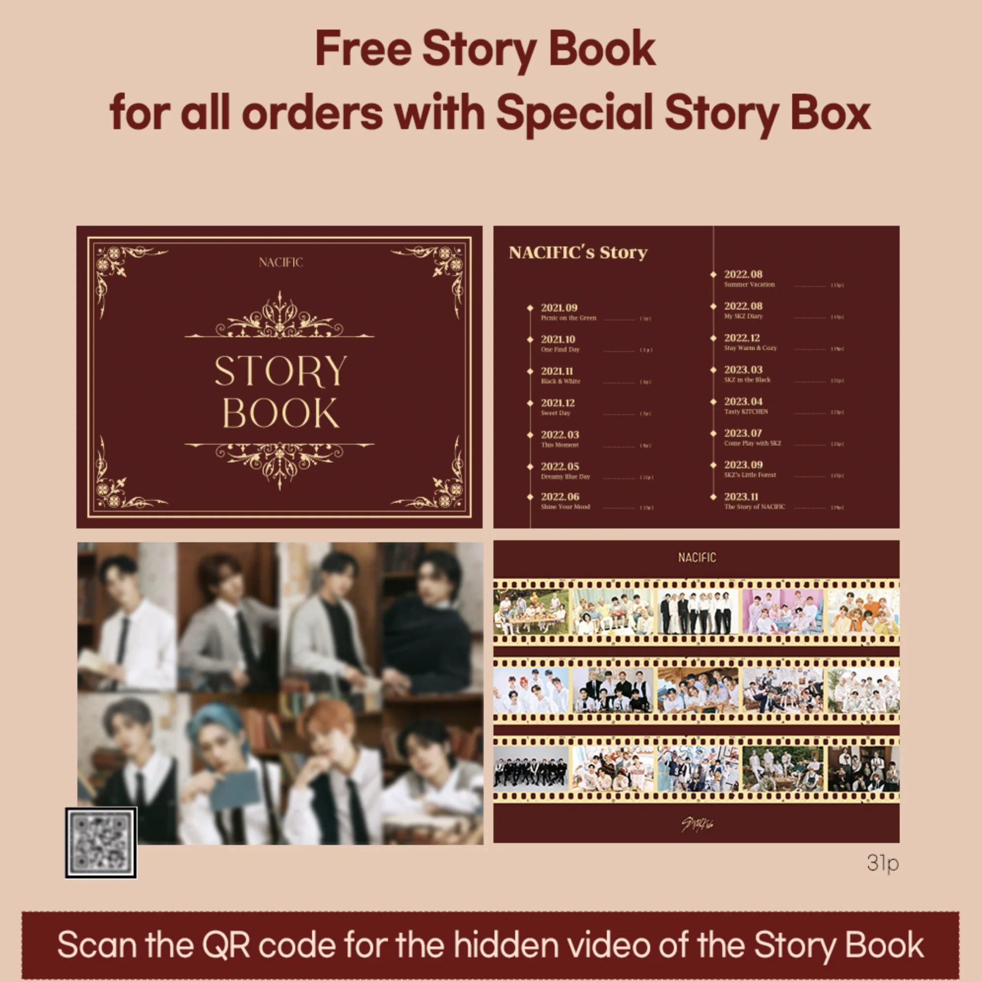 ✨Story of Nacific with SKZ✨ Special Story Box + GET OT8 SKZ Photo Set - Image 3