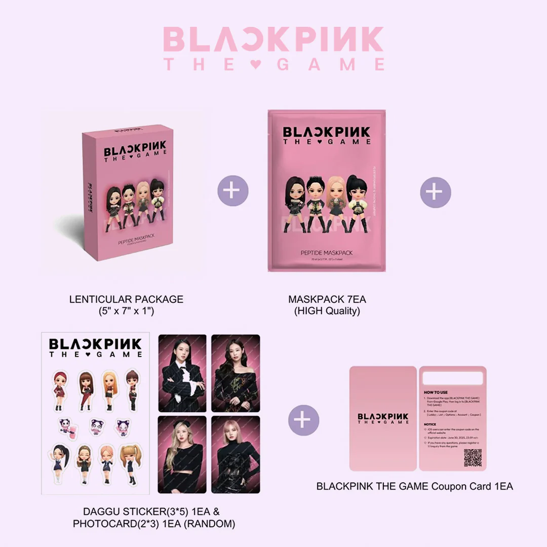 BLACKPINK THE GAME MASKPACK SET