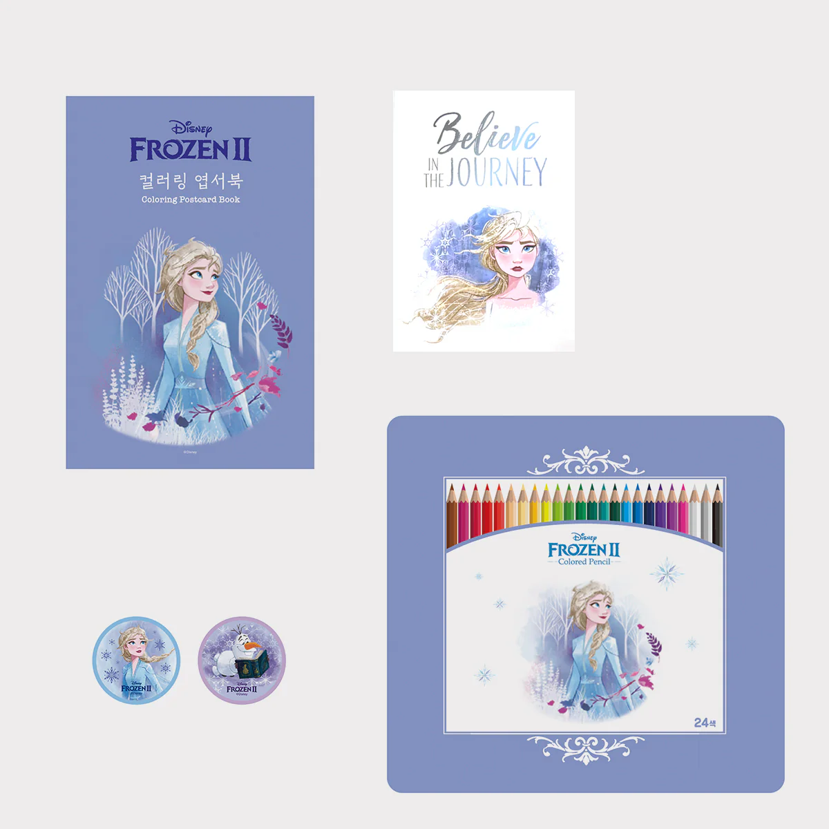Disney Frozen II Postcard Coloring Set