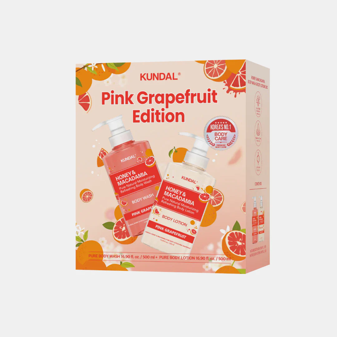 KUNDAL Honey & Macadamia Body Wash and Body Lotion Set
