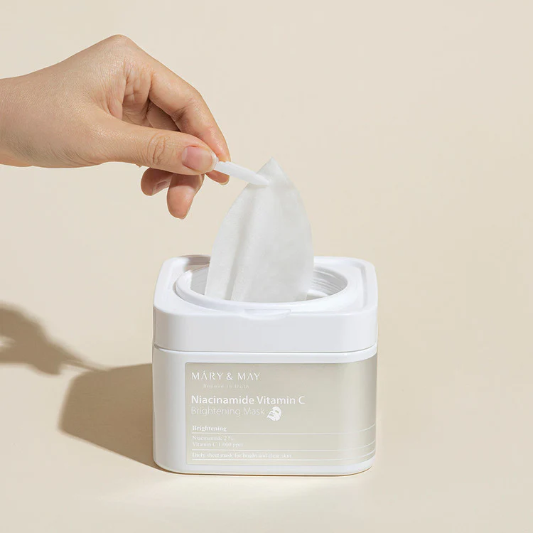 MARY&MAY Niacinamide Vitamin C Brightening Mask (a box of 30 masks)
