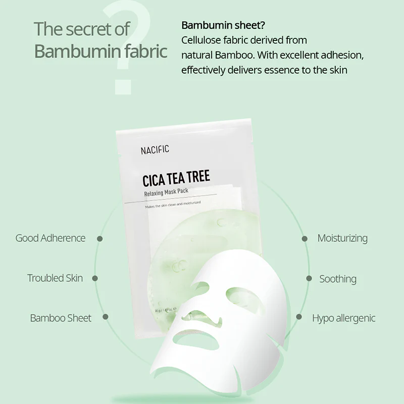 NACIFIC Cica Teatree Relaxing Mask - Image 3