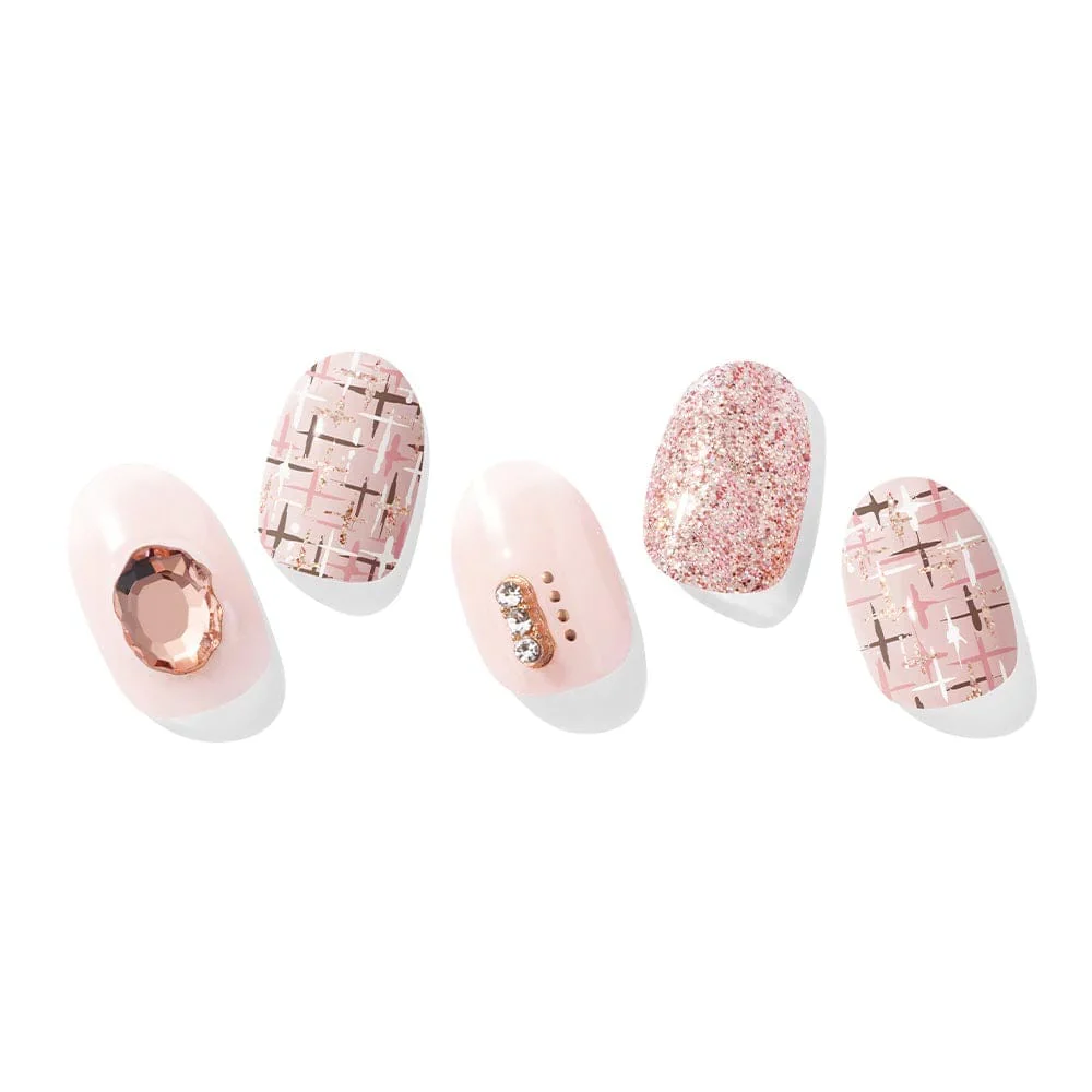ohora Semi Cured Gel Nail Strips N Coco Tweed - Image 5