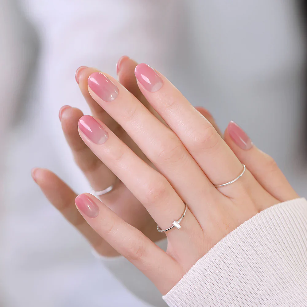 ohora Semi Cured Gel Nail Strips N Nudie Rosy - Image 2