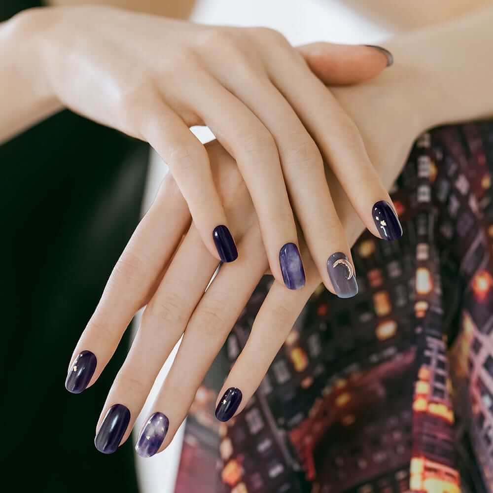 ohora Semi Cured Gel Nail Strips N Lunar Eclipse