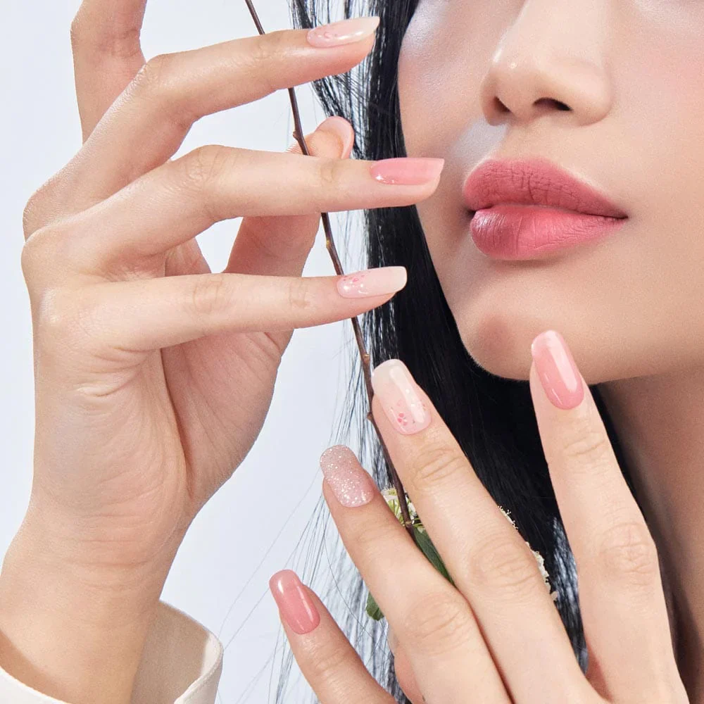 ohora Semi Cured Gel Nail Strips N Rose Diamond
