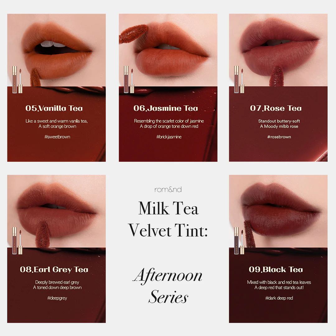 rom&nd Milk Tea Velvet Tint Afternoon Series - Image 2