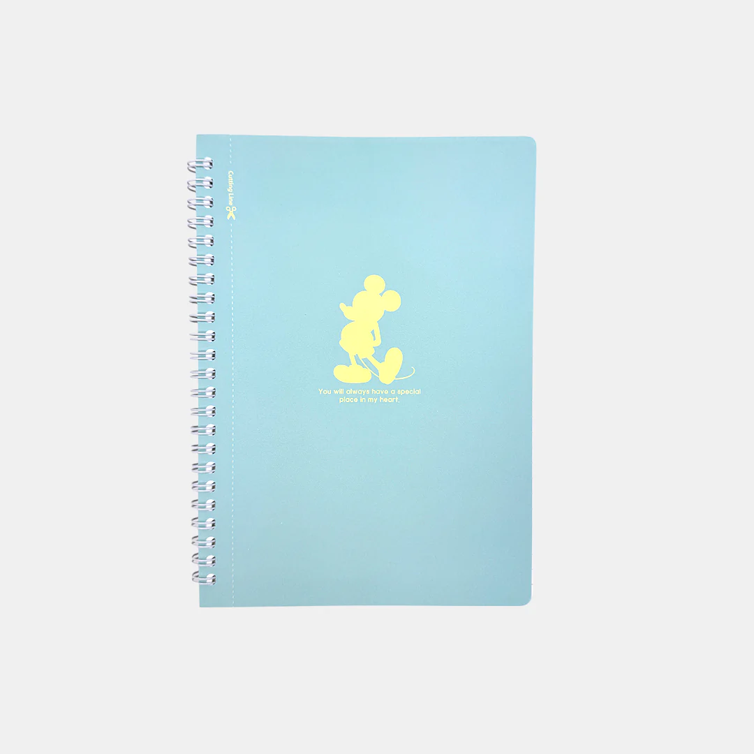 Disney Mickey Mouse Spiral Notebook Classic Character Silhouette Design - Image 3