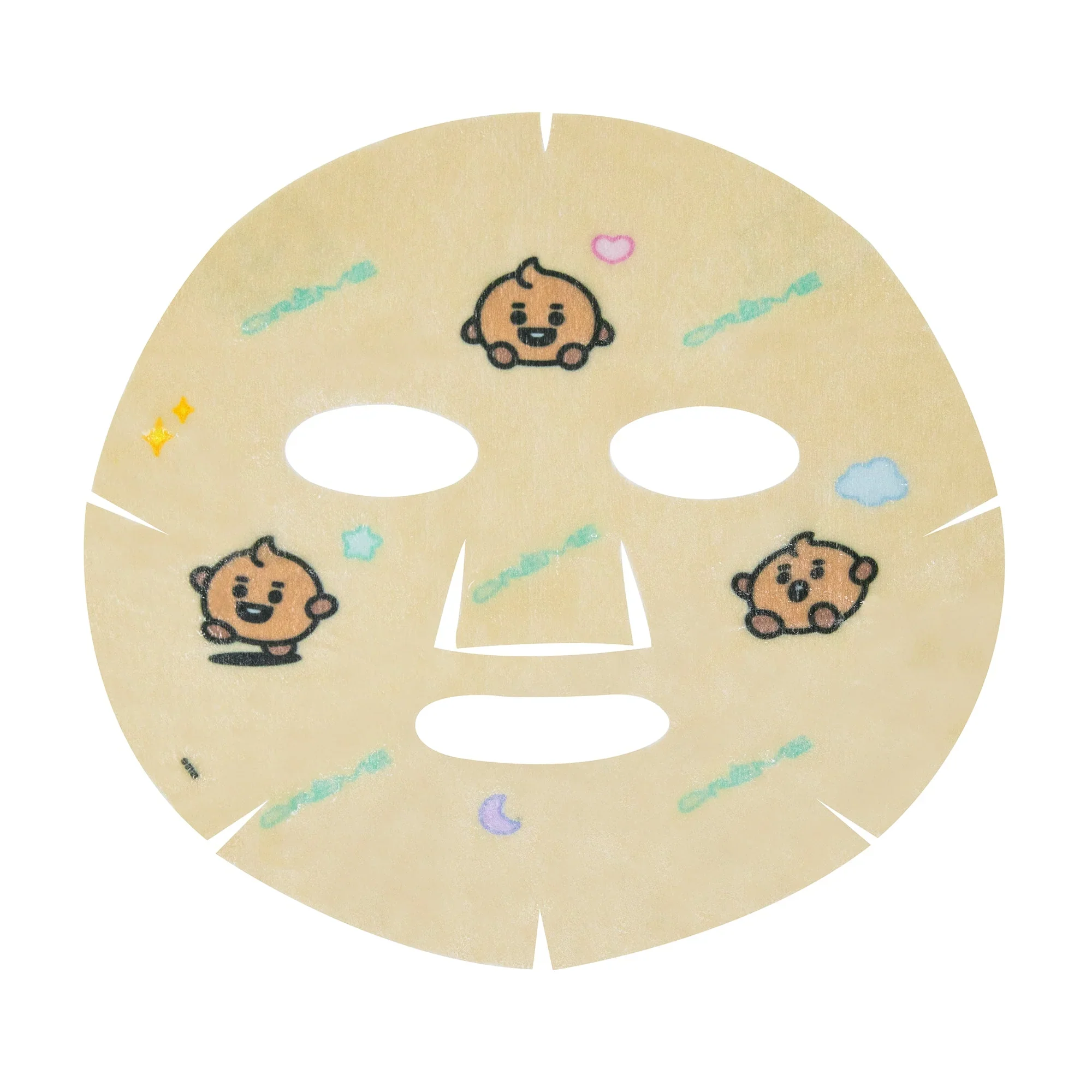 The Crème Shop x BT21 Baby CLEAR Like Baby SHOOKY Printed Essence Sheet Mask (Retinol, Marine Algae, Grape Seed Oil) - Image 2
