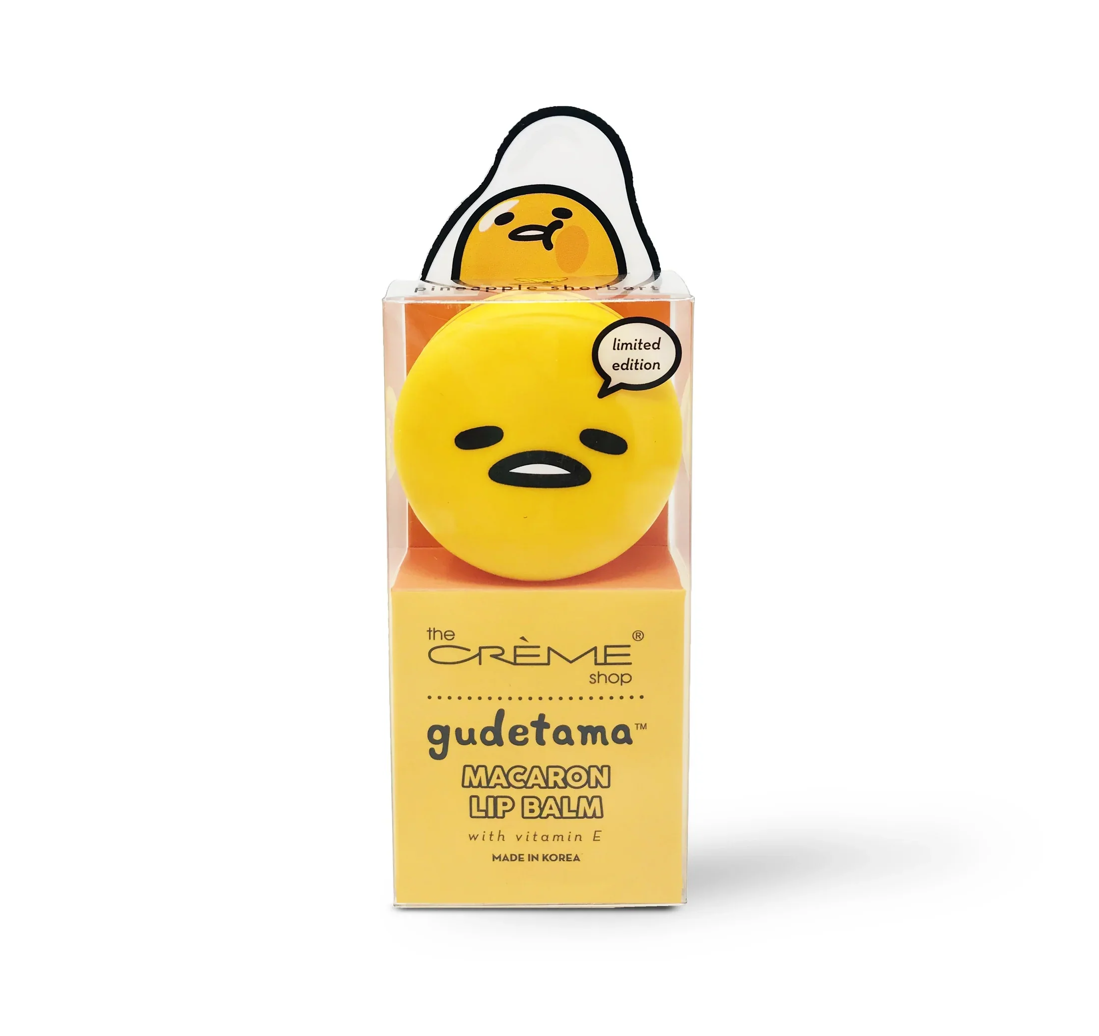 The Crème Shop x Hello Kitty Gudetama Macaron Lip Balm - Image 2