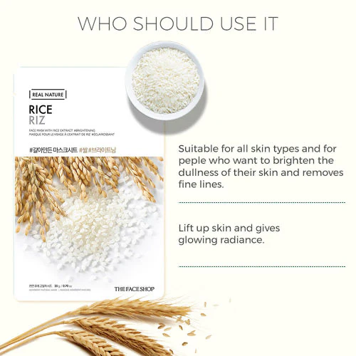 THE FACE SHOP Real Nature Rice Face Mask - Image 3