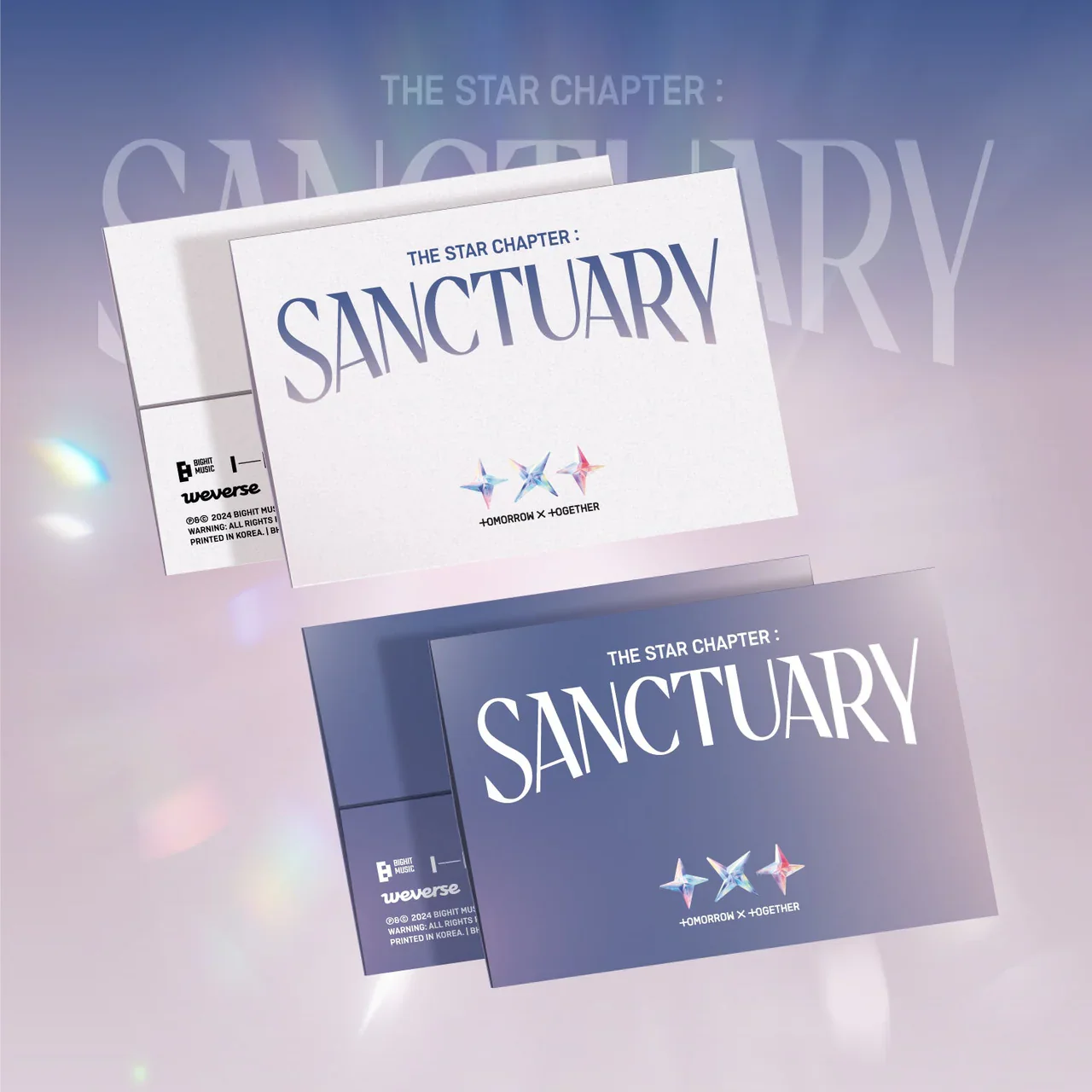 TOMORROW X TOGETHER TXT THE STAR CHAPTER: SANCTUARY] Weverse Albums Ver. Random