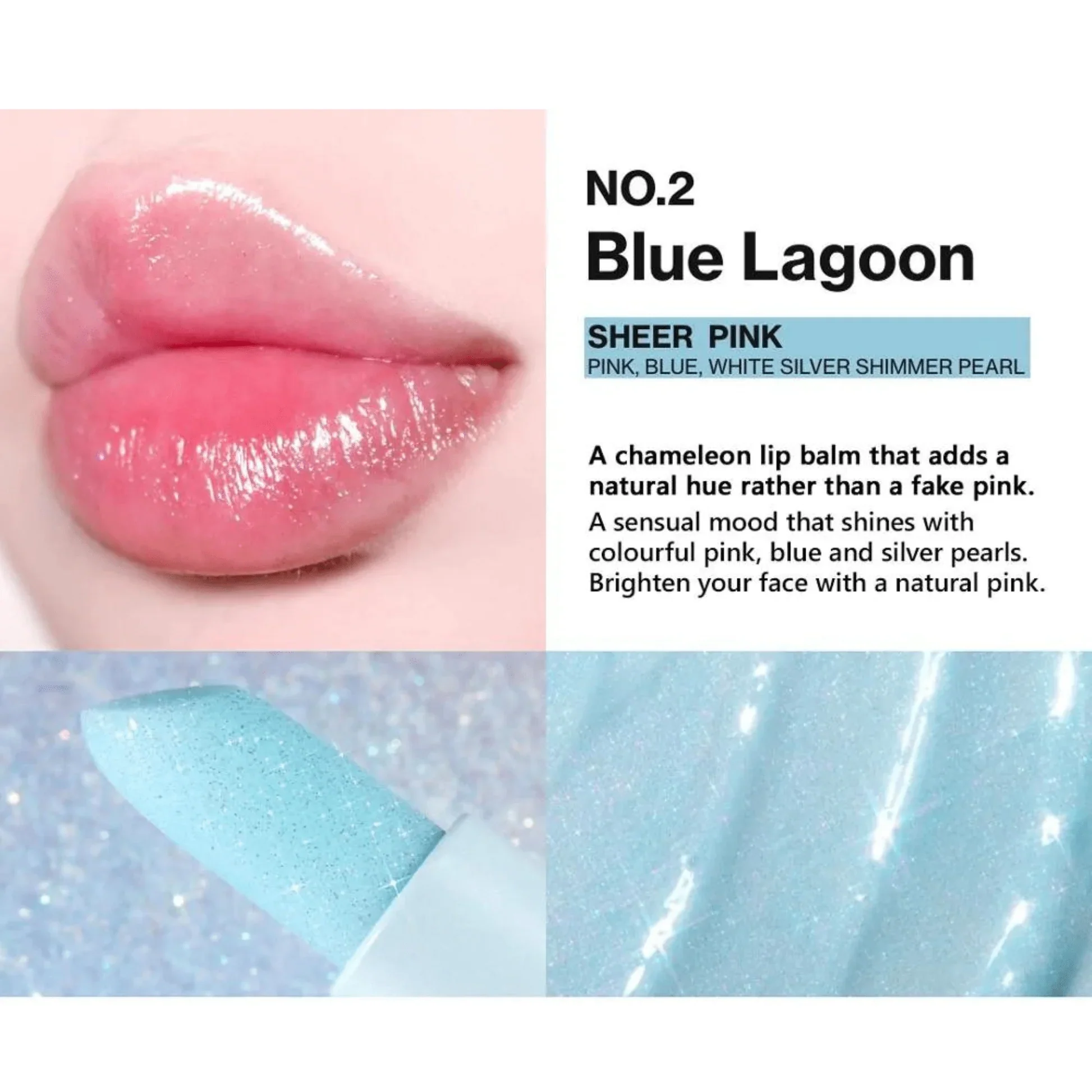 UNLEASHIA Glacier Vegan Lip Balm - Image 3